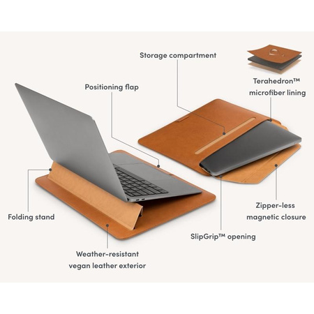 Moshi Muse 13" 3-in-1 Slim - MacBook Pro 13" / MacBook Air 13" Cover (Caramel Brown)