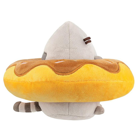 Pusheen - Pusheen mascotte en peluche dans un donut au chocolat 18 x 15 cm