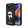 Karl Lagerfeld Silicone Ikonik MagSafe - Hülle für iPhone 15 Plus / 14 Plus (schwarz)
