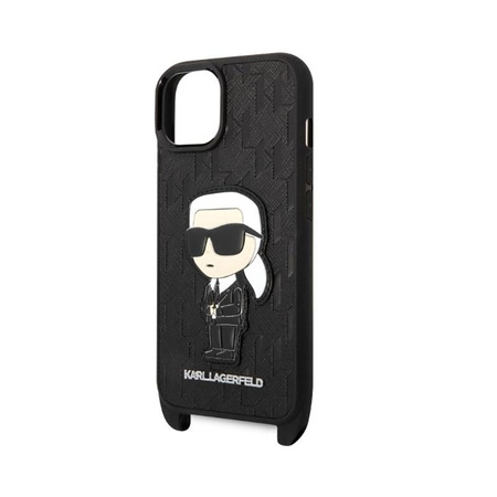 Karl Lagerfeld NFT Monogram Ikonik Patch - pouzdro na iPhone 14 (černé)