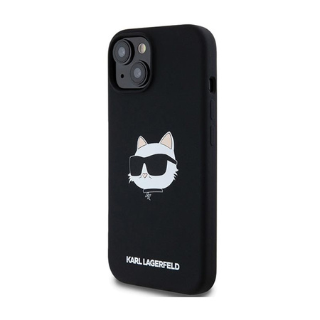 Karl Lagerfeld Silicone Choupette Head MagSafe - Etui iPhone 15 / 14 / 13 (czarny)