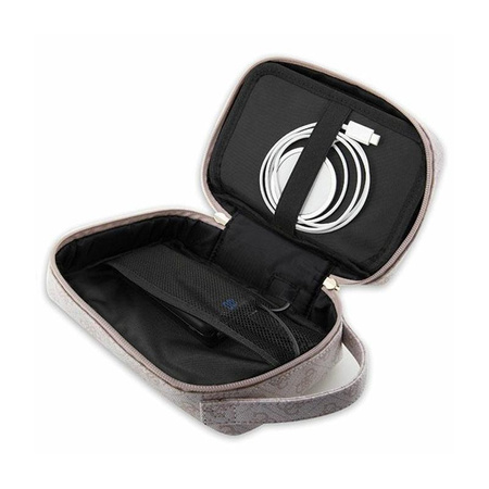 Guess 4G Printed Stripes Travel Universal Bag - organizér na příslušenství (růžová)