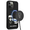 Karl Lagerfeld Slilicone Karl & Choupette Magsafe - pouzdro pro iPhone 13 Pro Max (černé)