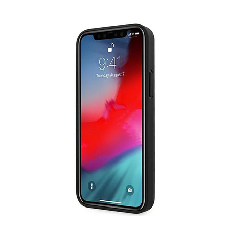 Karl Lagerfeld PU Leather Karl & Choupette Embossed - Coque iPhone 12 / iPhone 12 Pro (noir)