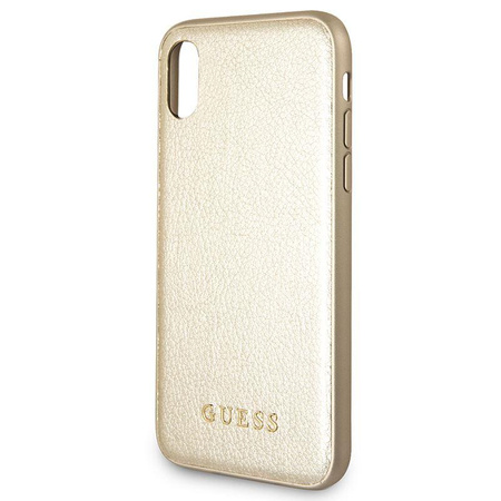 Guess Iridescent - Coque iPhone Xs / X (Or)