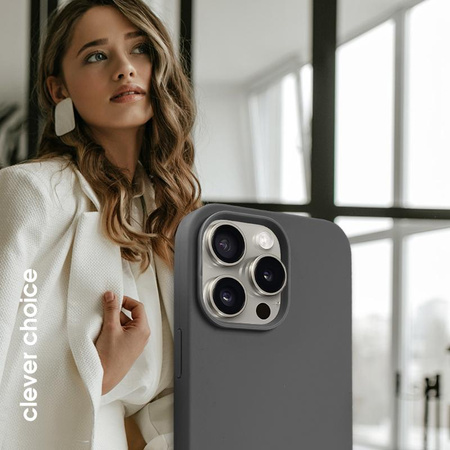 Crong Color Cover Magnetic - Custodia MagSafe per iPhone 15 Pro Max (Titanio)