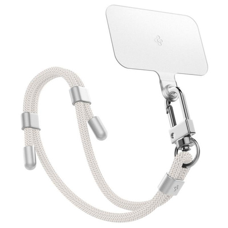 Spigen Universal Strap Set Crossbody & Handgelenk - Schulter + Handgelenk Telefon Riemen (Pearl White)