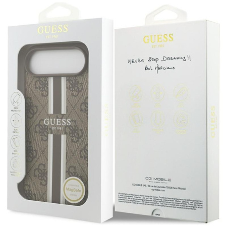 Guess 4G Printed Stripes MagSafe - iPhone Air Case (brown)