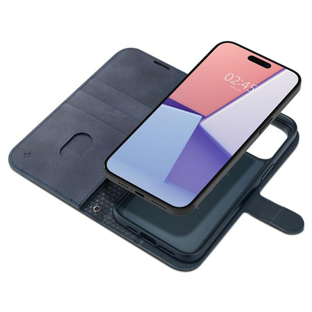 Spigen Wallet S Pro - Coque pour iPhone 15 Pro (Marine)