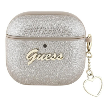 Guess Metallic Script Charm - Etui AirPods 4 (złoty)