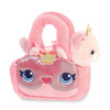 Fancy Pals – Plush Princess Cat with a Gold Crown in a Pink Bag 20 cm Eco-Friendly