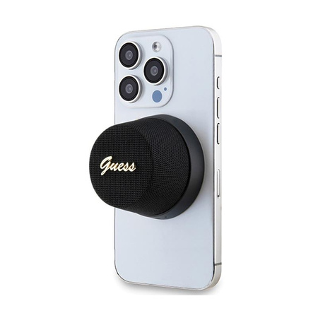 Guess Magnetic Script Metal Logo - Enceinte Bluetooth V5.3 (noir)