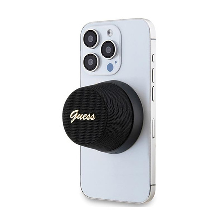 Guess Magnetic Script Metal Logo - Bluetooth speaker V5.3 (black)