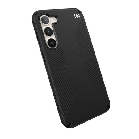 Speck Presidio2 Grip - Étui antidérapant pour Samsung Galaxy S23+ (Noir/Noir/Blanc)