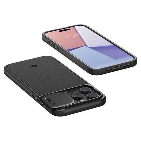 Spigen Optik Armor MagSafe - Étui pour iPhone 15 Pro (Noir)