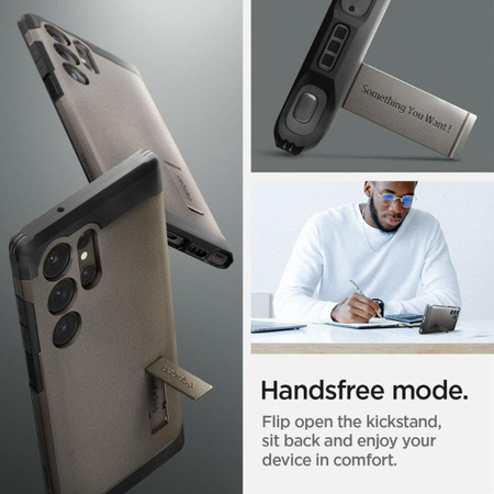 Spigen Tough Armor - pouzdro pro Samsung Galaxy S23 Ultra (Gunmetal)