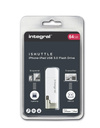 Integral iShuttle - 64 GB Speicherstick mit USB und Lightning MFi Anschluss