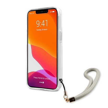 Guess Marble Strap - iPhone 13 Pro Tasche (grau)