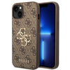 Guess 4G Big Metal Logo - iPhone 14 Tasche (braun)