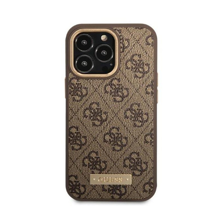 Guess 4G Logo Plate MagSafe - iPhone 13 Pro Max Case (brown)