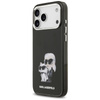Karl Lagerfeld IML Aquarelle Karl & Choupette & Logo MagSafe - Case for iPhone 17 Pro Max (black)