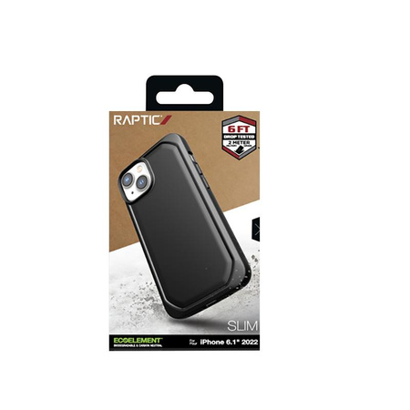 X-Doria Raptic Slim - Biodegradable iPhone 14 Case (Black)