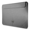 Pouzdro Guess Saffiano Triangle Logo Sleeve - 16" pouzdro na notebook (stříbrné)