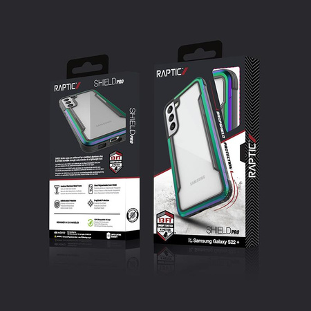 X-Doria Raptic Shield Pro - Samsung Galaxy S22+ 5G Gehäuse (antimikrobieller Schutz) (irisierend)