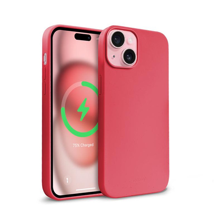 Magnetický kryt Crong Color Cover - kryt MagSafe pro iPhone 15 (růžový)
