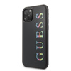 Guess Dupla rétegű csillám tok Logo többszínű - iPhone 11 Pro tok (fekete/többszínű)