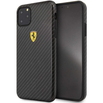 Ferrari On Truck Racing Shield Hardcase - iPhone 11 Pro Case (Carbon Effect/Black)