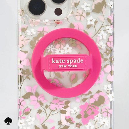 Kate Spade New York Magnetic Loop Grip - MagSafe Fingerhalterung (Pom Pom Pink)