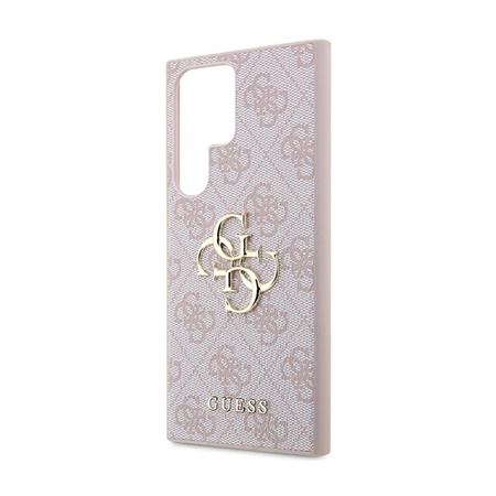 Guess 4G Big Metal Logo - Étui Samsung Galaxy S24 Ultra (rose)