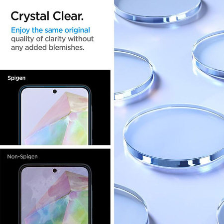 Spigen Alm Glas.TR 2-Pack - Gehärtetes Glas für Samsung Galaxy A35 5G (Transparent)