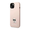 Karl Lagerfeld Choupette Body - pouzdro pro iPhone 14 (světle růžové)