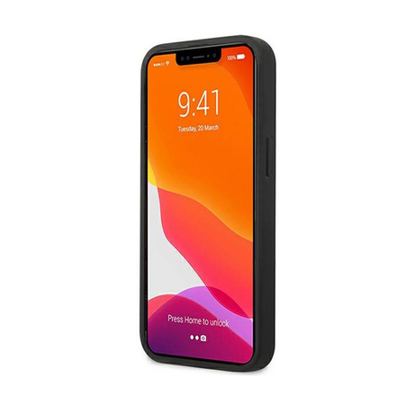 BMW Leather Curve Perforált HC - tok iPhone 13 mini (piros)