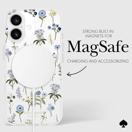 Kate Spade New York MagSafe - iPhone 16 Schutzhülle (Precious Bloom)