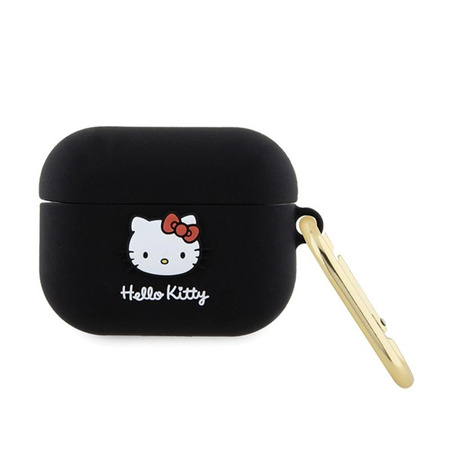 Hello Kitty szilikon 3D Kitty Head - AirPods Pro tok (fekete)