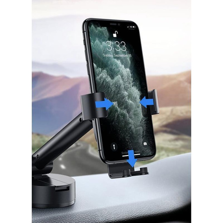Baseus Simplism - Support de voiture par gravité (noir)