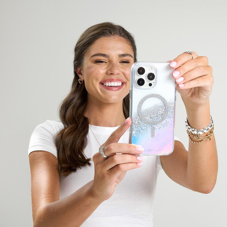 Case-Mate Karat MagSafe - Hülle für iPhone 16 Pro (Holographic Soap Bubble)