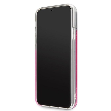 Karl Lagerfeld Glitter Liquid Floatting Charms - Coque iPhone 11 Pro Max (Floatting Charms rose)