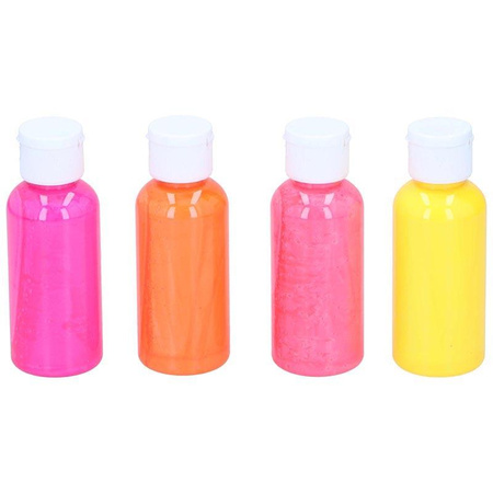 Artico - Set von Neon-Acrylfarben in 80 ml Tuben 4 Farben (2er Set)