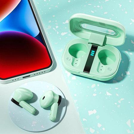 WEKOME VA06 Vanguard Series - Kabellose Bluetooth V5.2 TWS-Kopfhörer mit Ladetasche (Grün)