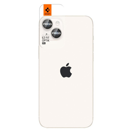 Spigen Optik.TR Camera Lens Protector - Szkło ochronne na obiektyw do Apple iPhone 14 / iPhone 14 Plus (2 szt) (księżycowa poświata)