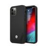 BMW Leder Perforiert - Tasche für iPhone 12 / iPhone 12 Pro (schwarz)