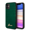 Guess Croco tok - iPhone 11 tok (sötétzöld)