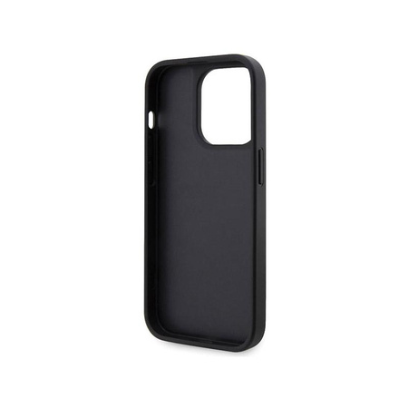 Guess Rhinestone Triangle - pouzdro pro iPhone 14 Pro (černé)