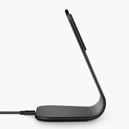 XVIDA (POWER 2) Wireless Charging Desk Stand - Qi 7.5W induktives Ladegerät für den Schreibtisch, Aluminium (schwarz)