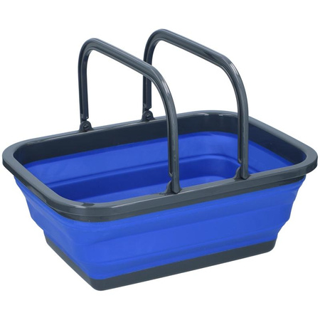 Dunlop - Panier pliant avec poignées (Bleu)
