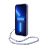 Guess Translucent Pearl Strap - Etui iPhone 14 (fioletowy)